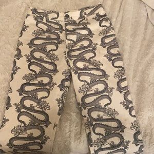 Motel rocks y2k dragon pants! WORN ONCE! NEGOTIABLE!!!